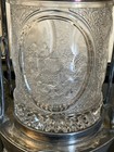 Rare Victorian Eapg Little River 3 Scene Panel Glass Pickle Castor Frame   Fork