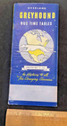 1949 Sept Greyhound Bus Timetable Brochure The Overland Route All Points Usa 27p