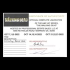 The Walking Dead Screen Used Worn Camo Boonie Hat Prop Season 4 Too Far Gone Coa