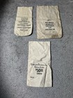 Vintage Canvas Bank Bags Federal Reserve Bank Chicago Coins Lot Of 9 Money