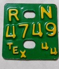 Mint 1944 Texas License Plate Tab Tx Wwii Ww2-- Complete Original Box Of 50
