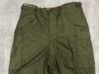 Vintage 50s M-1951 Field Trousers Long Large Cargo Us Army M51 Military Green