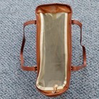 Lasaviin Fashion Pet Carrier Purse Beige Leather Tote Bag 