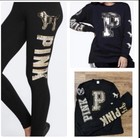 Vs Pink Bling Pup Sequins Outfit Set S 