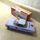 Vintage Japan Tin Friction Police Car   Box Toy  Friction-suren-lights
