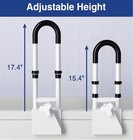 New Songsoso Adjustable Bathtub Safety Rail Grab Bar Handle Seniors 300lbs