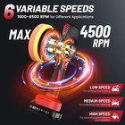 Cordless Buffer Polisher Kit W  2x2000mah 21v Batteries  6 Inch Buffer Zhp0052mg