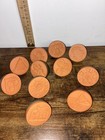 Rycraft Ceramic 2  Terra Cotta Cookie Stamps Lot 11 Vintage Flowers Holiday Sun 
