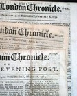 Five 18th Century London England Pre Revolutionary War Era 1758-1772 Newspapers 