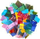 2 2lb Irregular Stained Glass Scraps - Mosaic Glass Pieces   Mosaic Tiles For Cr