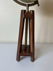 Government Of India 2008 22    World Globe On Wood Stand Brass Fittings Table Top