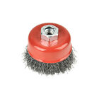 Aain 3  Crimped Wire Cup Wheel Brush Set For Grinders 5 8 -11 Threaded Arbor 2pc