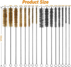 16pcs Tube Cleaning Brush brass Stainless Steel Engine Cleaning Brushes 12 Inch