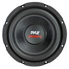 Pyle 8 Inch 1600w Dvc 4 Ohm Car Audio Subwoofer Speaker Set  Black  2 Pack 