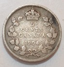 1904 Canada 5 Cents Silver