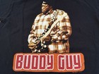 Vtg Men   s Black Buddy Guy 2002 Tour Promo Band Graphic T-shirt Vintage Tee Med 
