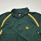 Edmonton Eskimos Polo Shirt Reebok Cfl Canadian Football League Green Sz L