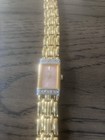 Seiko Vintage Gold-tone Ladies Watch With Diamond Accents