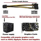 Pci Express 6 Pin Female To Dual Pci-e 8  6 2  Pin Male Gpu Power Cable Adaptor