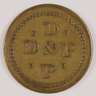 D p Dahl   Penne Saloon Portland  Oregon Maverick Trade Token Workingman s Bar