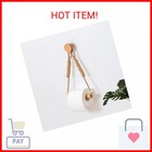Wood   Rope Wall Toilet Paper Holder  Rustic Tissue Rolls Paper Holder Wall Moun