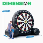 10ft Giant Outdoor Inflatable Soccer Darts Board W Blower   Balls For Kids Adult