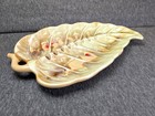 Vintage Dee Bee Co Japan Ceramic Leaf Dish Hand Painted Mcm Serving Ash Tray 11 