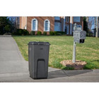 Rubbermaid 50 Gal Roughneck Wheeled Plastic Garage Trash Can  Black