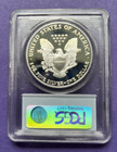 2001-w Silver American Eagle Pcgs Pr69 Dcam  west Point Mint 