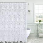Kate Aurora Country Farmhouse Shabby Chic Lace Shower Curtain - Assorted Colors