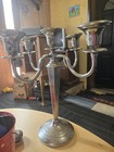 Vintage Cromwell Silver Mfg  Corp Chromium Plated Candelabra 5 Arm Art Deco Rare