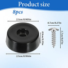 8pcs Heavy-duty Rubber Feet For Subwoofer Speaker Isolation Pads With Stainless