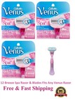 12 Gillette Venus Breeze Spa Blades Refill Cartridges Fit Olay Swirl Razor 4 6 8