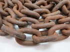 10 Feet  Rusty 5 16 Inch Anchor Chain Steam Punk Farm House  101d 