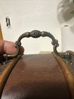Vintage-style Small Wooden Treasure Chest Trinket Jewelry Storage Box Leather