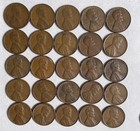 Lincoln Wheat Pennies Circulated Roll  50 Coins  Cent Mixed Lot