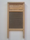 Dubl Handi Vintage Washboard Columbus Co Wood Metal 18x8 5 Travel Laundry