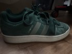 Adidas Campus Men s Green Suede Lace-up Sneakers Us 9 5 M Logo