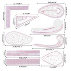 Fashion Clear Metric Sewing Ruler Set french Curve Rulers For Beginners  Tail   