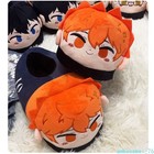 Haikyu   Hinata Tsukishima Plush Slippers Soft House Slippers Cute Stuffed Gift