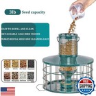 Upgraded Caged Bird Feeders Squirrel-proof  Flexible Adjustment Of Grille Siz