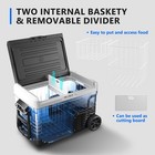 12v Car Refrigerator Electric Cooler Dc ac  -4    68     Freezer Cooler With Wheels