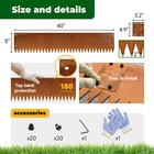 8 0 In X 6 Packs Corten Steel Edging For Landscape Metal Garden Edges For Patios