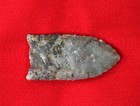 Folsom Arrowhead Tan grey Chalcedony Butler Coa
