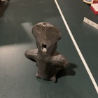 Handmade Ceramic Ocarina     Pre-columbian Style Kneeling Figure     Playable