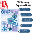 Leisure Arts 99 Granny Squares To Crochet Book  Granny Square Crochet Book 