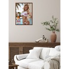 Cl Beer Poster 18x24 Blonde Girl Sexy Women Pin Up Bar Man Cave Wall Art Decor