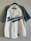 Vintage Brooklyn Baseball Jersey     Mirage First String Pinstripe Shirt Size M