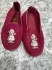 Vintage Hamilton Brown Felt Children   s Slippers Dutch Girl Designs