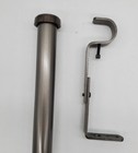 Infinite 1  Expandable Curtain Rod - Dark Nickel  28  - 48 